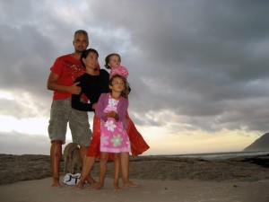 Steve and family in Noordhoek