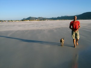 Steve Villiers on Noordhoek beach.
