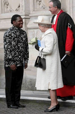Siphiwo and Queen Elizabeth II
