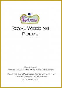 Royal Wedding Poems (Front cover with border)