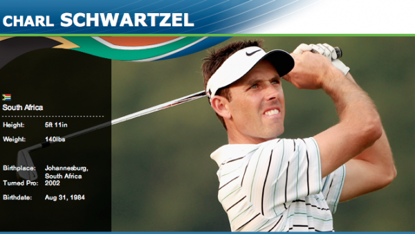 Charl Schwartzel as featured on the PGA Tour website