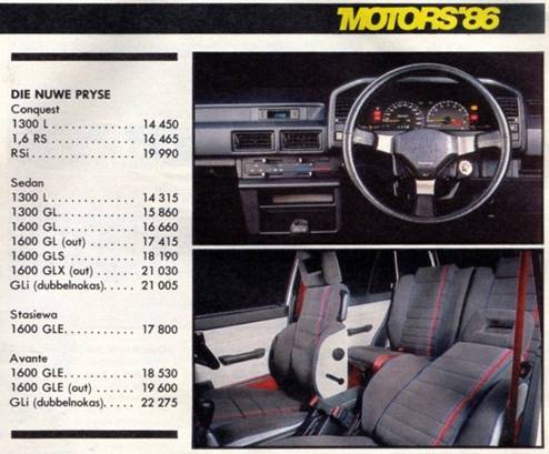Car prices in the 1980s