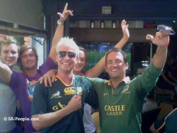 Springbok supporters in France