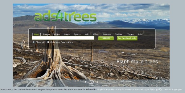 Ads4Trees website screenshot
