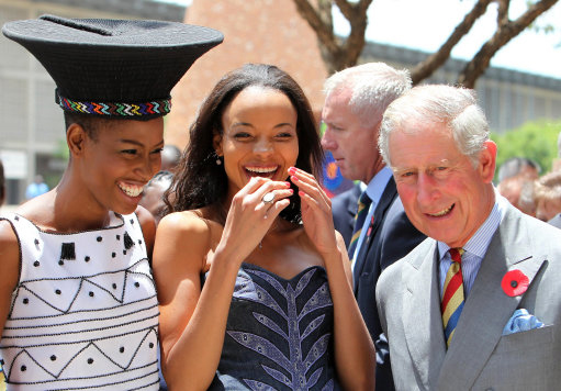 Prince Charles in Soweto South Africa