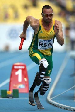 South African Paralympic sprint runner Oscar Pistorius