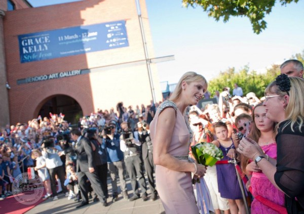 Princess Charlene arrives at Bendigo Art Gallery, Australia