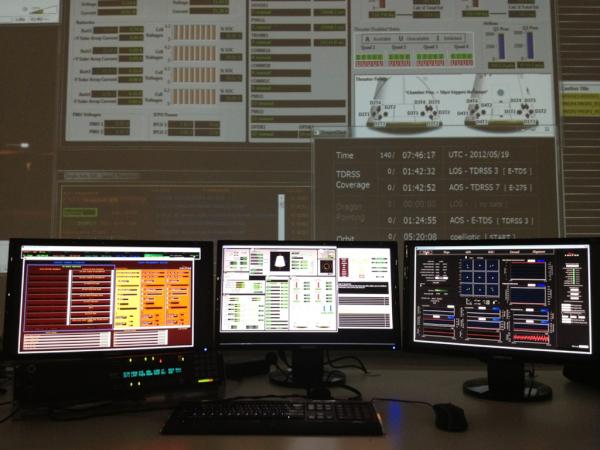Elon Musk mission control view photo