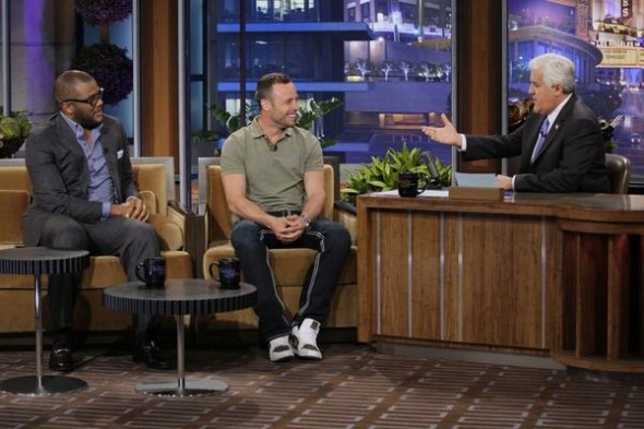Oscar Pistorius meets Tyler Perry on the Jay Leno Show Oscar Pistorius meets Tyler Perry on the Jay Leno Show