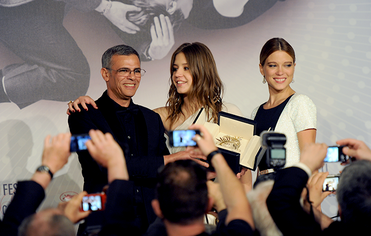 A. Kechiche, A. Exarchopoulos, L.Seydoux © FDC / LOB A. Kechiche, A. Exarchopoulos, L.Seydoux © FDC / LOB