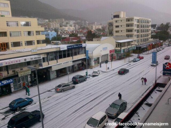Hail Storm in Cape Town Cape Town Hail Storm