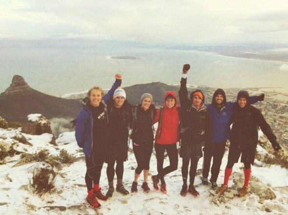 Snow on Table Mountain