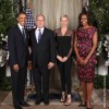 The Monaco royal couple and American President and First Lady
