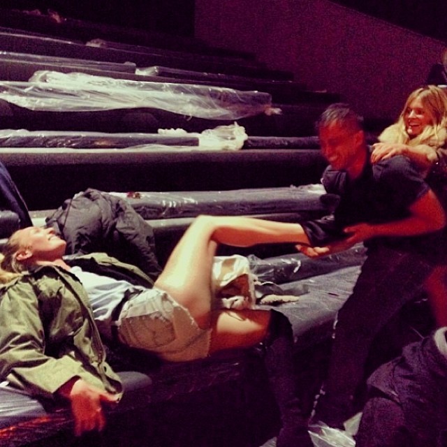 Candice Swanepoel at VS Show rehearsals Candice Swanepoel at VS Show rehearsals