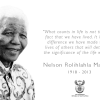 The South African Presidency has posted this tribute on its website to Nelson Mandela.