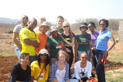 3875-0-0-0_2157775 Volunteers gather for gardening and painting work at the Amazing Grace children's home in Kibler Park, Johannesburg (Photo: Cheesekids for Humanity)