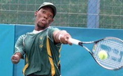 South African star Lucas Sithole is ranked second in the world in the quad division of wheelchair tennis (Photo: University of Pretoria) 