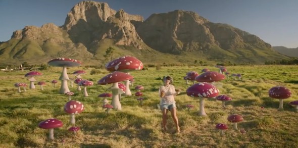Lily Allen dances amongst 'magic mushrooms' in the Cape Lily Allen dances amongst magic mushrooms in the Cape