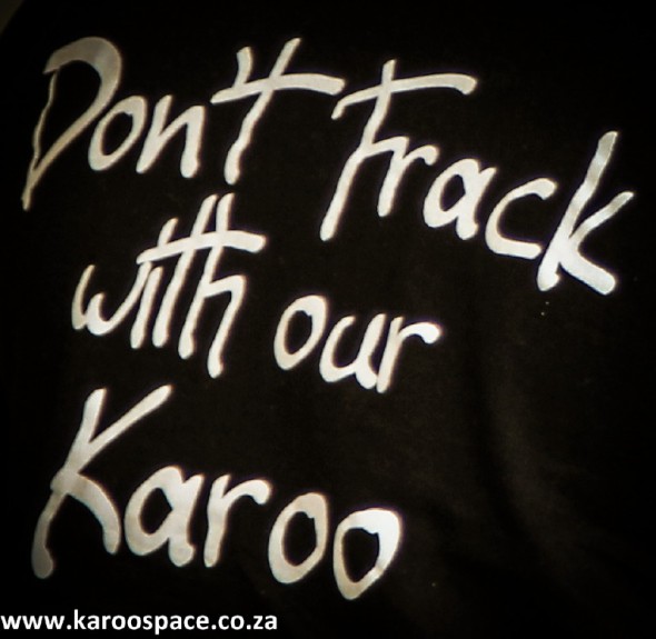 A message on a t-shirt. A message on a t-shirt