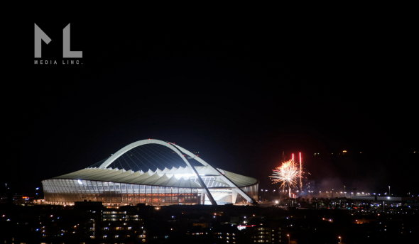 Durban stadium at night