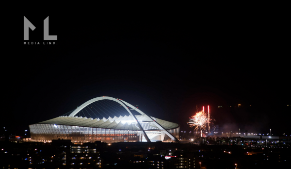 Durban stadium at night Durban stadium at night