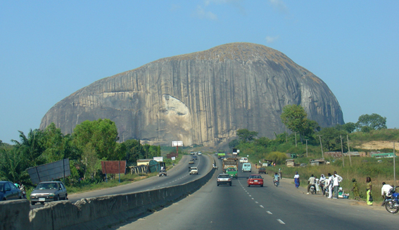 Zuma Rock in Nigeria. 