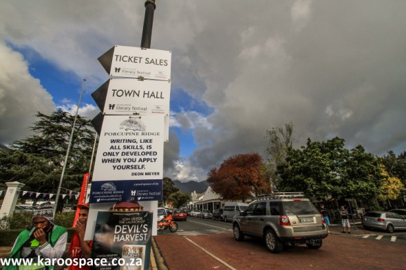 Franschhoek's main road became an avenue of literary sayings. Franschhoek's main road became an avenue of literary sayings.