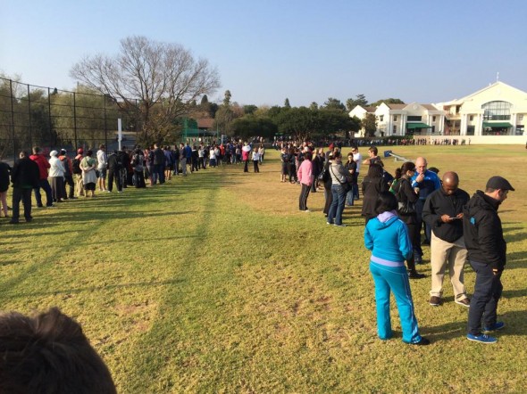 Lonehill Voting Queue Lonehill Voting Queue