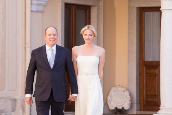 Princess Charlene and Prince Albert are expecting their first child. Princess Charlene and Prince Albert are expecting their first child.