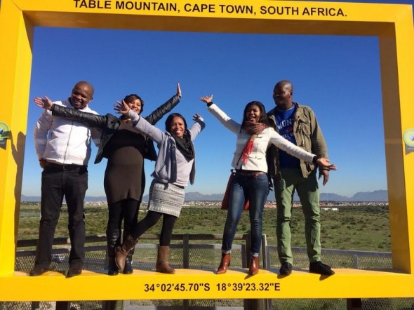 Tourism Department staff get a picture perfect shot at the launch.