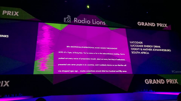 Ogilvy & Mather Johannesburg win Grand Prix Ogilvy & Mather Johannesburg win Grand Prix