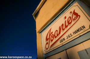 Joanie's shop in Fraserburg, western Karoo.