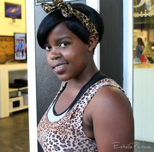 Ziningi wearing leopard print Ziningi wearing leopard print