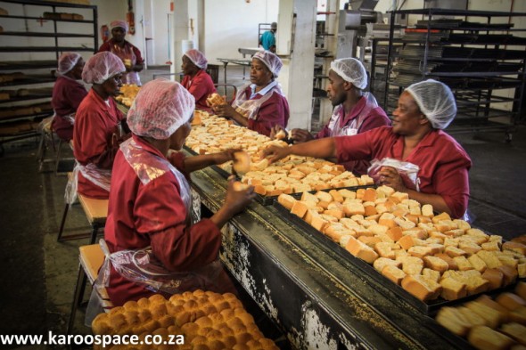 The Ouma Rusk factory is the biggest employer in Molteno.