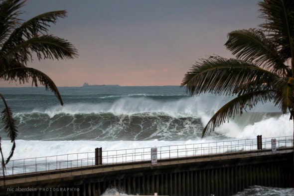 Durban beachfront swell Durban beachfront swell