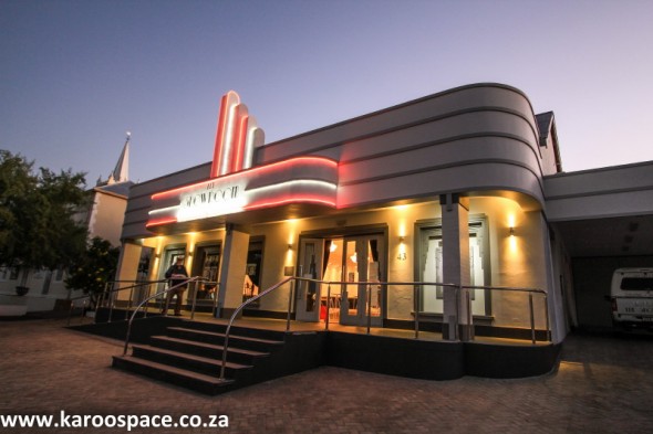 Prince Albert's brand-new Showroom Theatre - Art Deco in the Karoo. Prince Albert's brand-new Showroom Theatre - Art Deco in the Karoo.