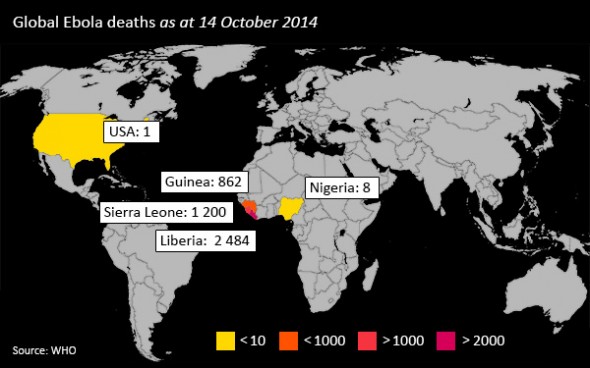 Ebola World Map Ebola World Map