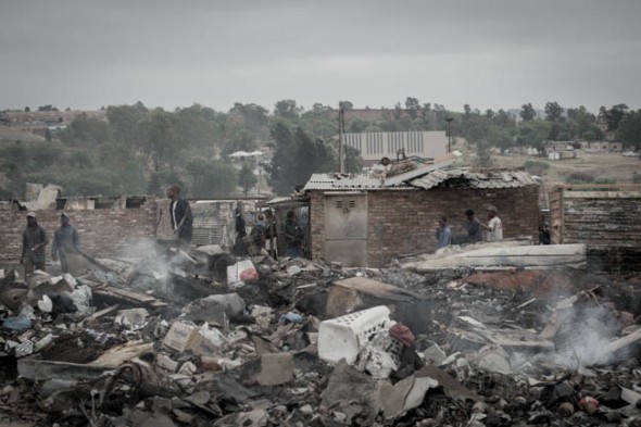Kya Sands settlement fire, South Africa
