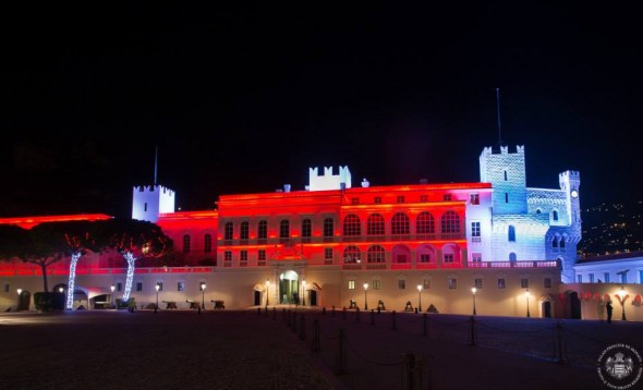 Palace illumination, Monaco