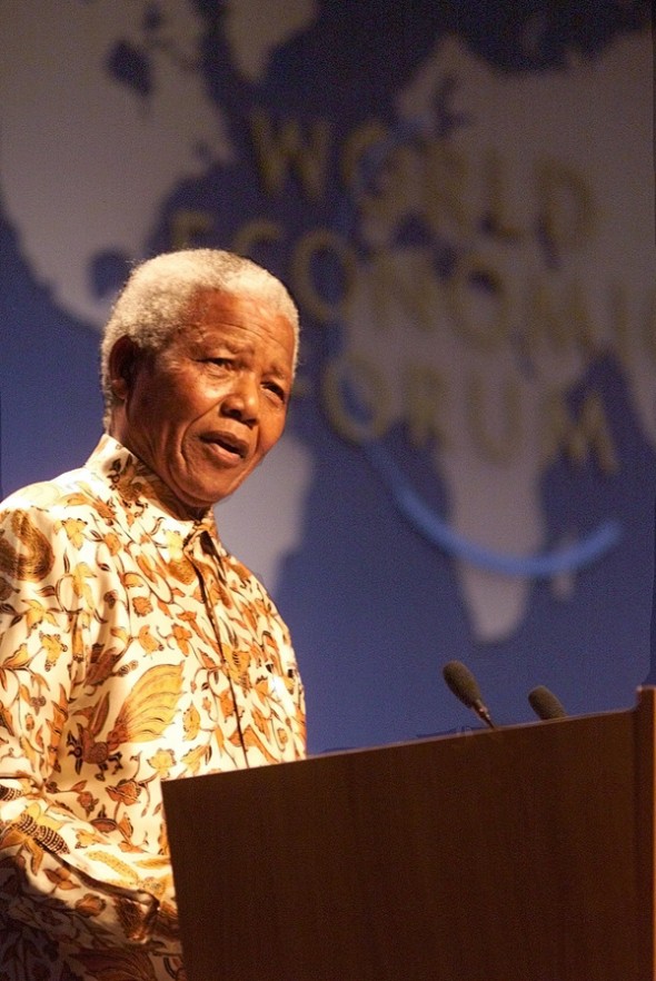 Mandela Davos South Africa