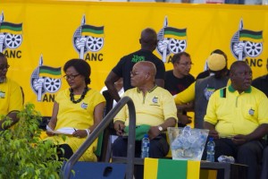 President Jacob Zuma seen at the ANC 103 anniversary celebrations held at the Cape Town Stadium. Source: fb/myanc