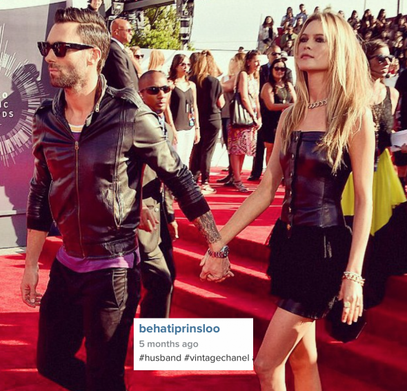 Behati Prinsloo and Adam Levine Behati Prinsloo and Adam Levine
