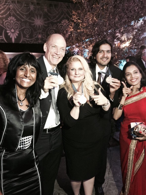 Just after the nominees dinner, showing off our medallions! Just after the nominees dinner, showing off our medallions!