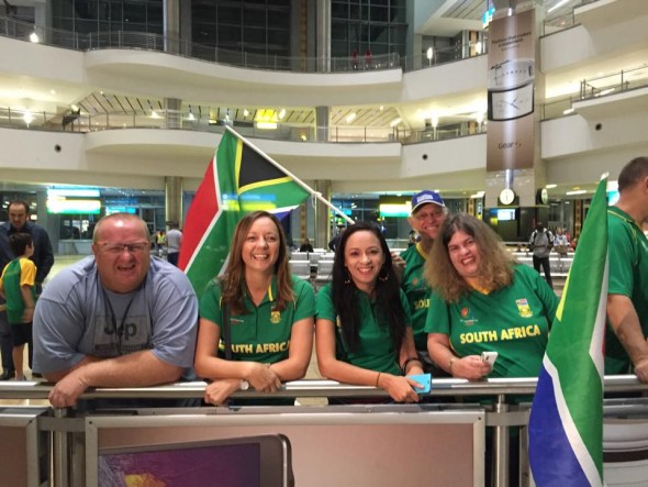 Fans welcome South African Proteas back home Fans welcome South African Proteas back home