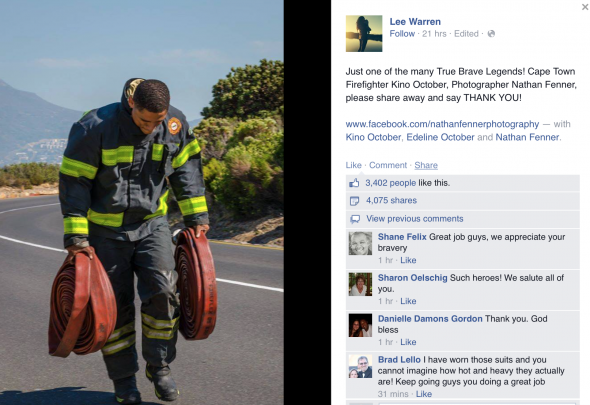 South African firefighter South African firefighter