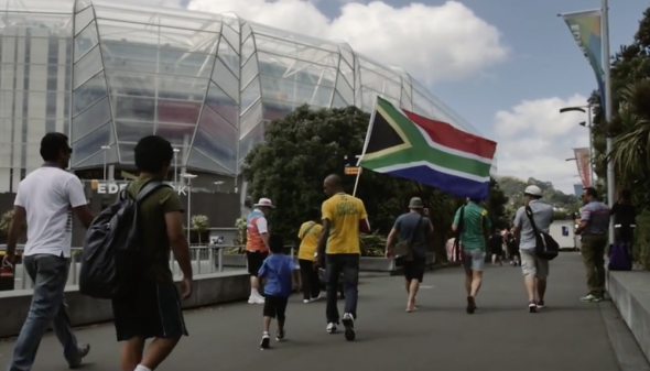 South African cricket supporters