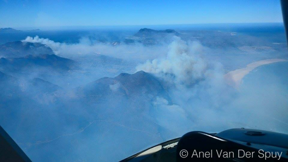 Cape Fire from the air. Photo: Anel Van Der Spuy Cape Fire from the air. Photo: Anel Van Der Spuy