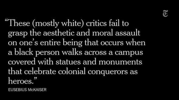 A quote from the New York Times piece by Eusebius McKaiser. 
