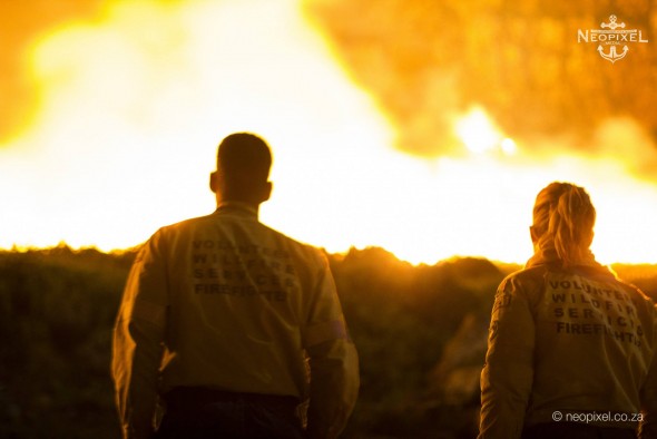 Brave men and women fighting fires Brave men and women fighting fires