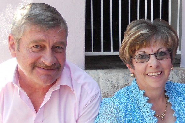 Herc Croeser and his wife Herc Croeser and his wife